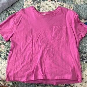 Time and Tru Pink Short Sleeve Tee